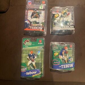 Tim Tebow Mcfarlane 4 Figure Lot. Gators/Jets/Broncos